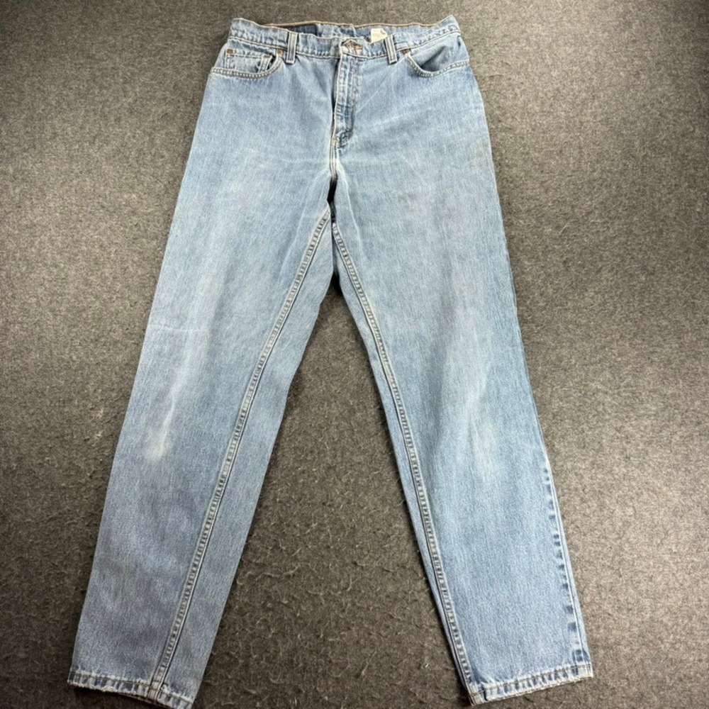 Levi's 551 Relaxed Fit Tapered Leg Jeans Women's Size 14‎ Long Blue Denim